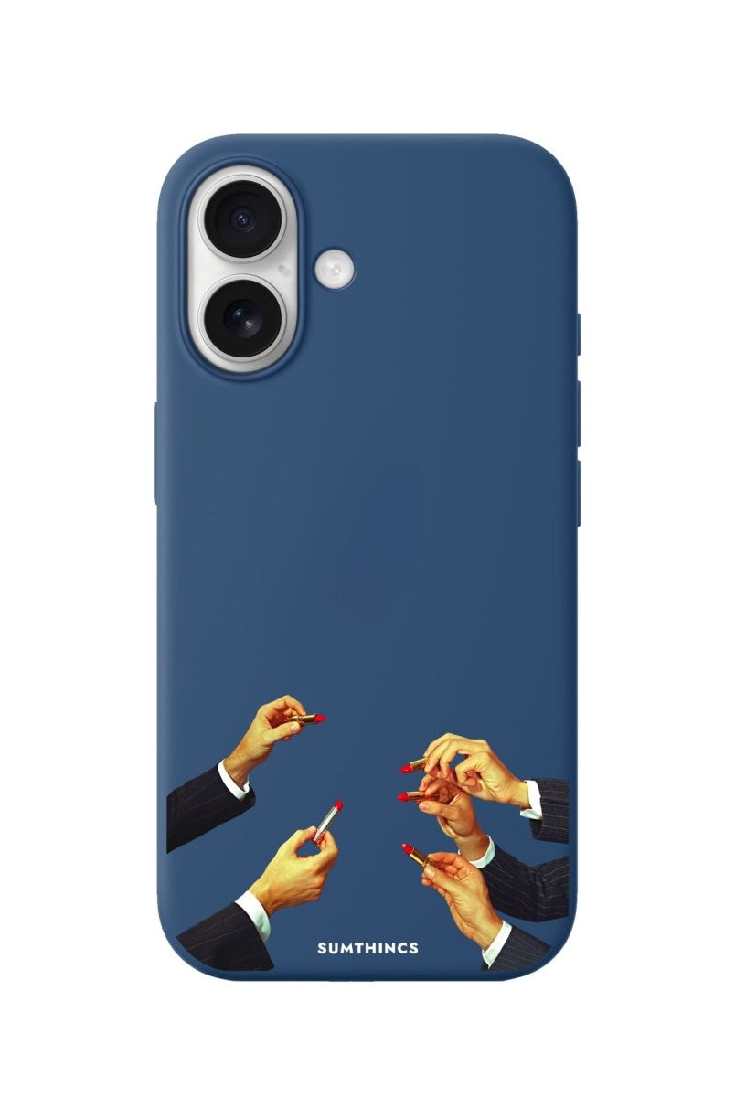 iPhone Lipstick Premium Telefon Kılıfı Pasifik Mavi - Sumthincs