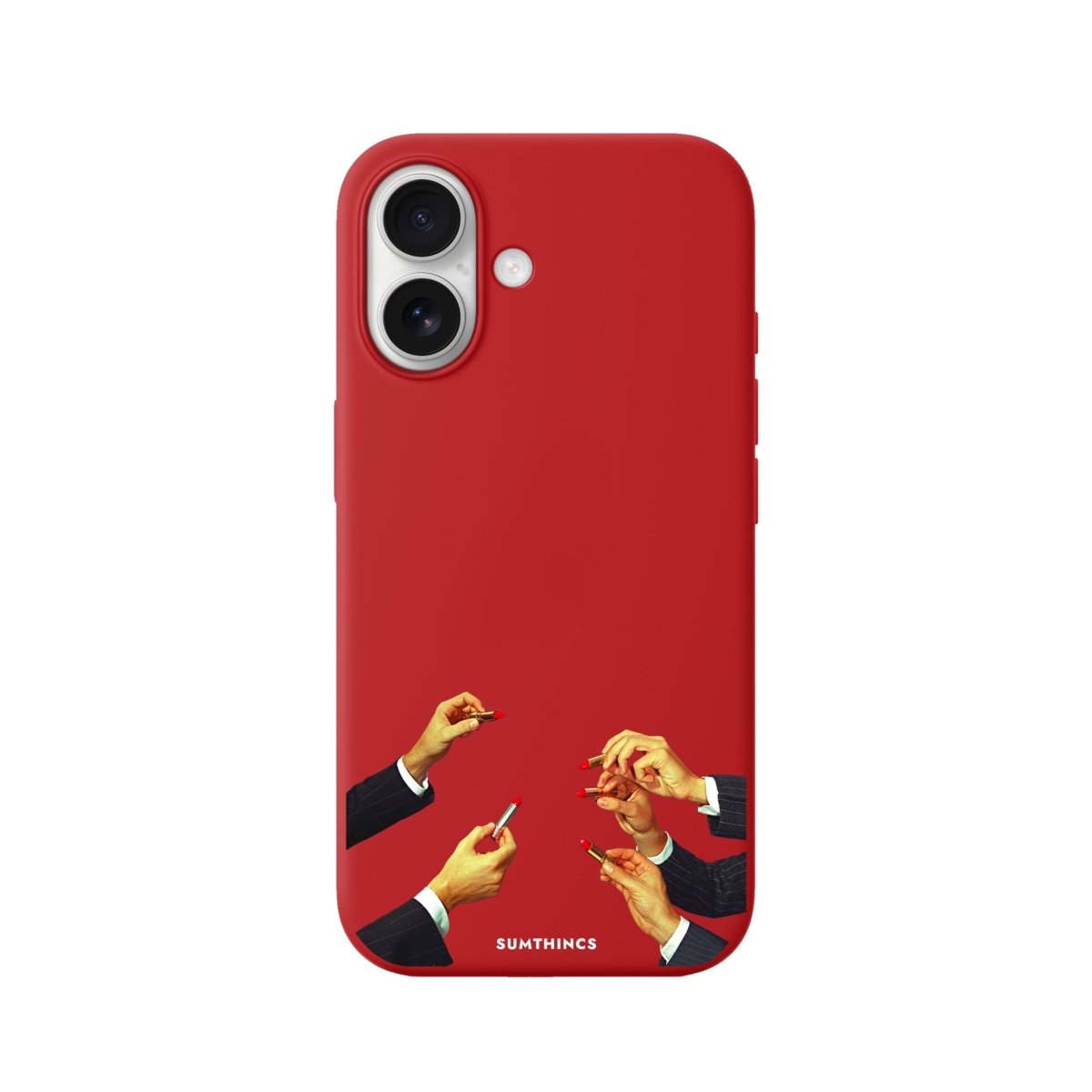 iPhone Lipstick Premium Telefon Kılıfı Kırmızı - Sumthincs