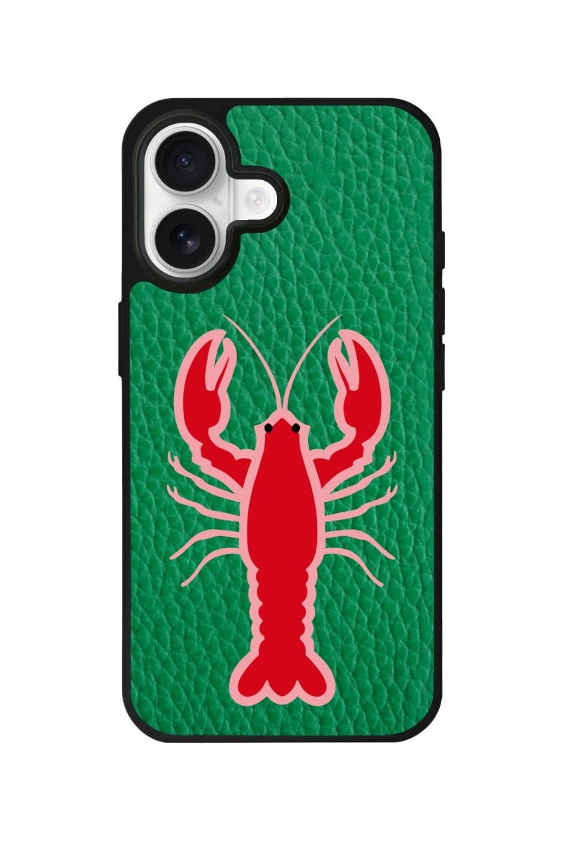 iPhone Lobster Leather Deri Telefon Kılıfı Yeşil - Sumthincs