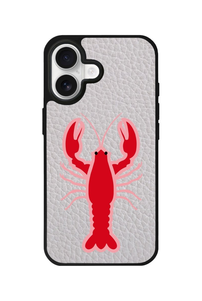 iPhone Lobster Leather Deri Telefon Kılıfı Gri - Sumthincs