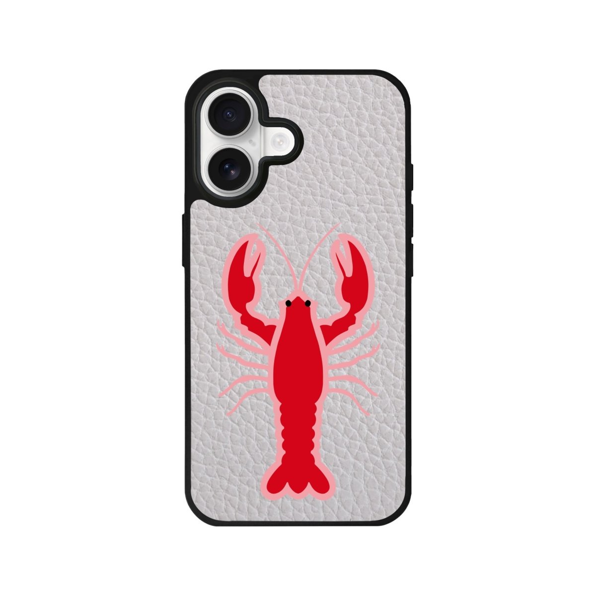 iPhone Lobster Leather Deri Telefon Kılıfı Gri - Sumthincs