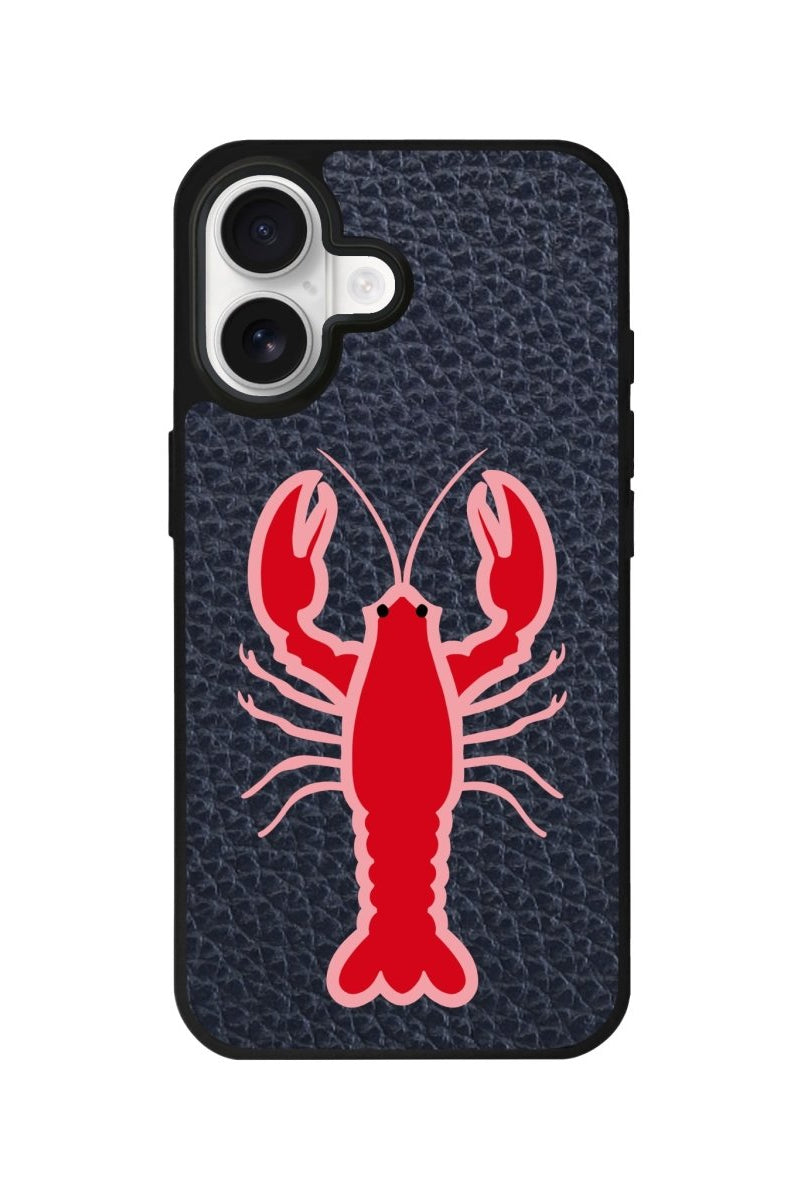 iPhone Lobster Leather Deri Telefon Kılıfı Pasifik Mavi - Sumthincs