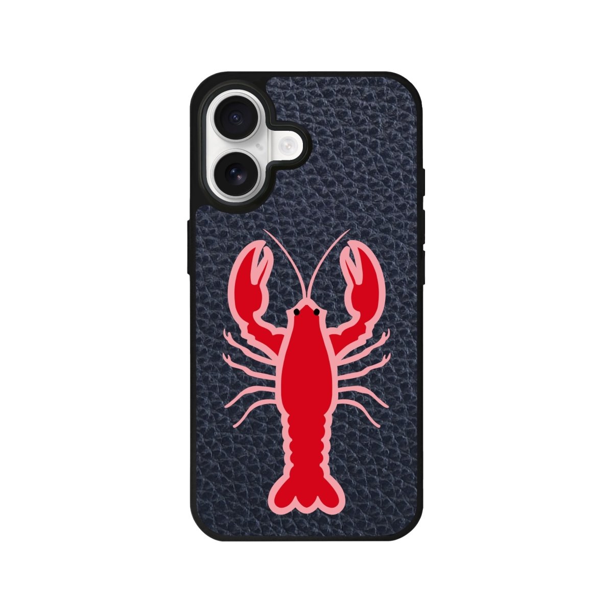 iPhone Lobster Leather Deri Telefon Kılıfı Pasifik Mavi - Sumthincs