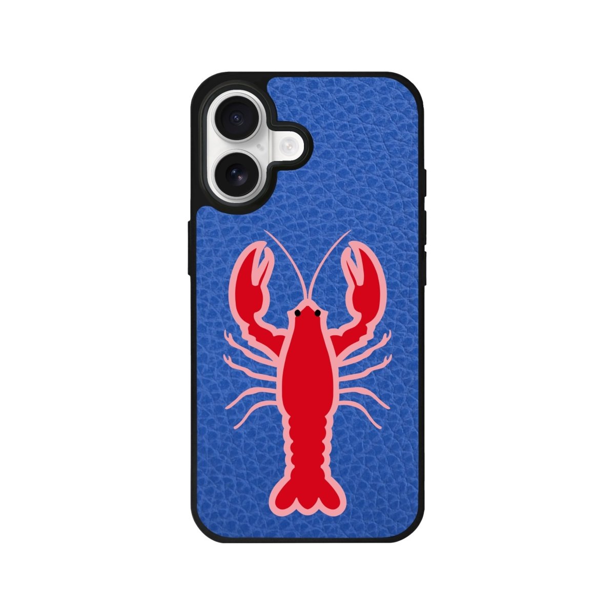 iPhone Lobster Leather Deri Telefon Kılıfı Mavi - Sumthincs