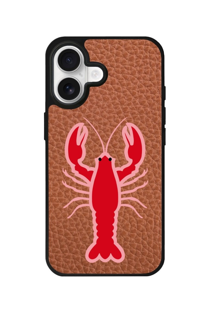 iPhone Lobster Leather Deri Telefon Kılıfı Kahverengi - Sumthincs