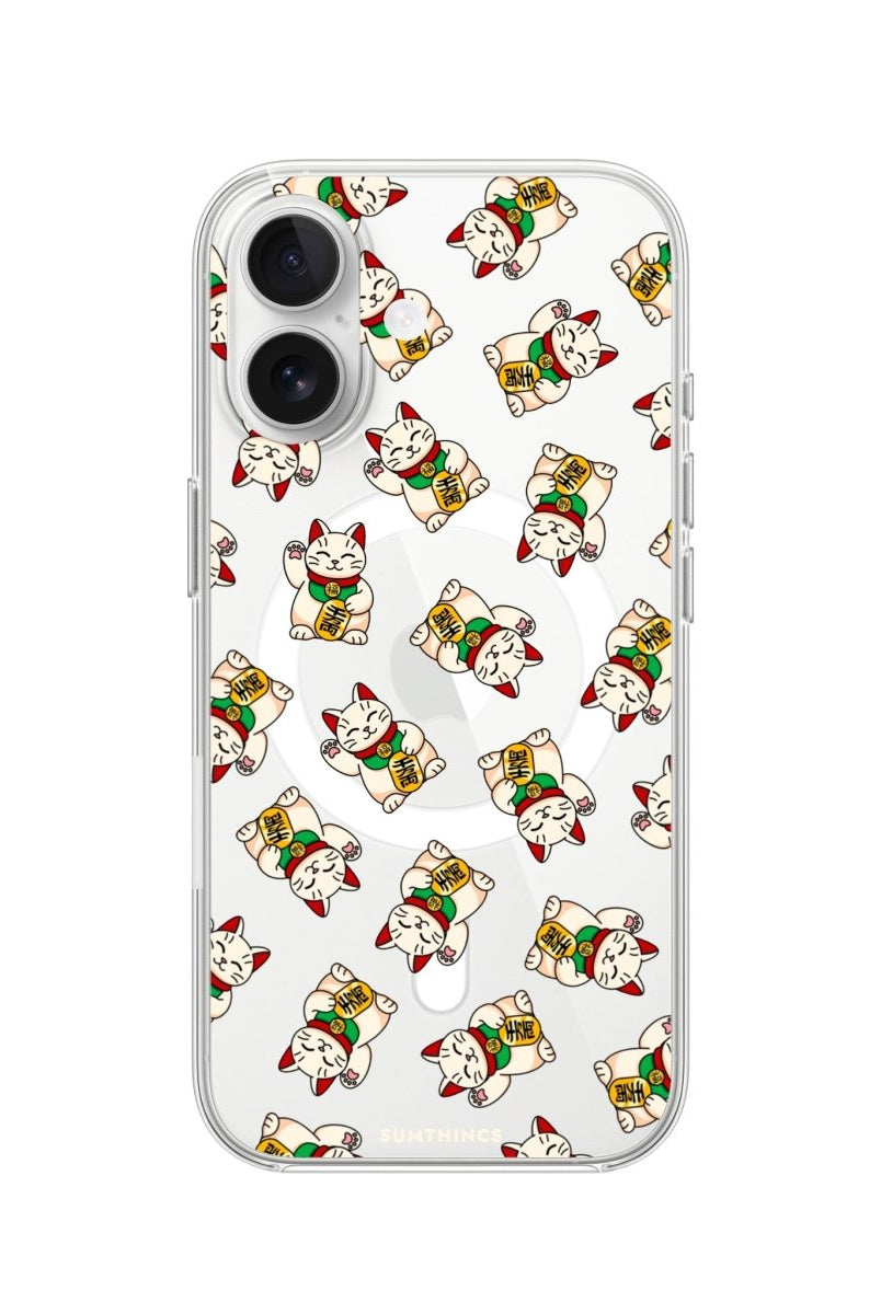 iPhone Maneki Neko Clear Magsafe Telefon Kılıfı - Sumthincs