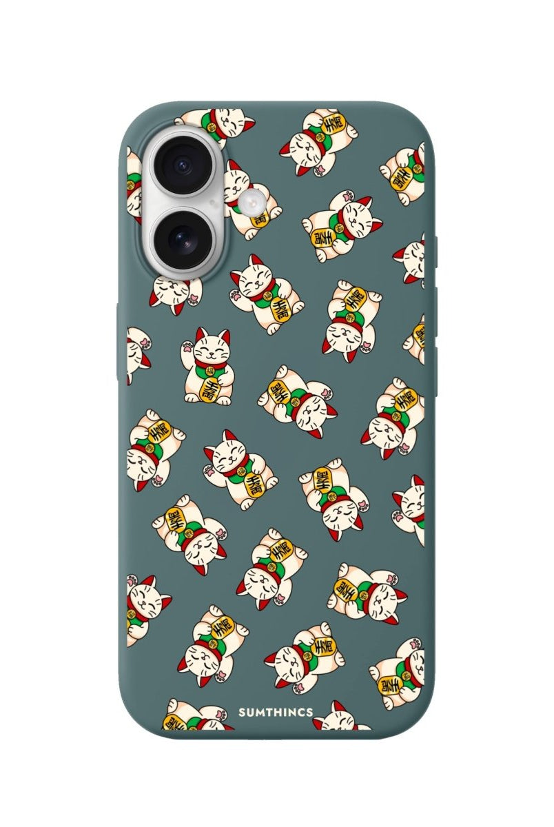 iPhone Maneki Neko Premium Telefon Kılıfı Kaktüs Yeşili - Sumthincs