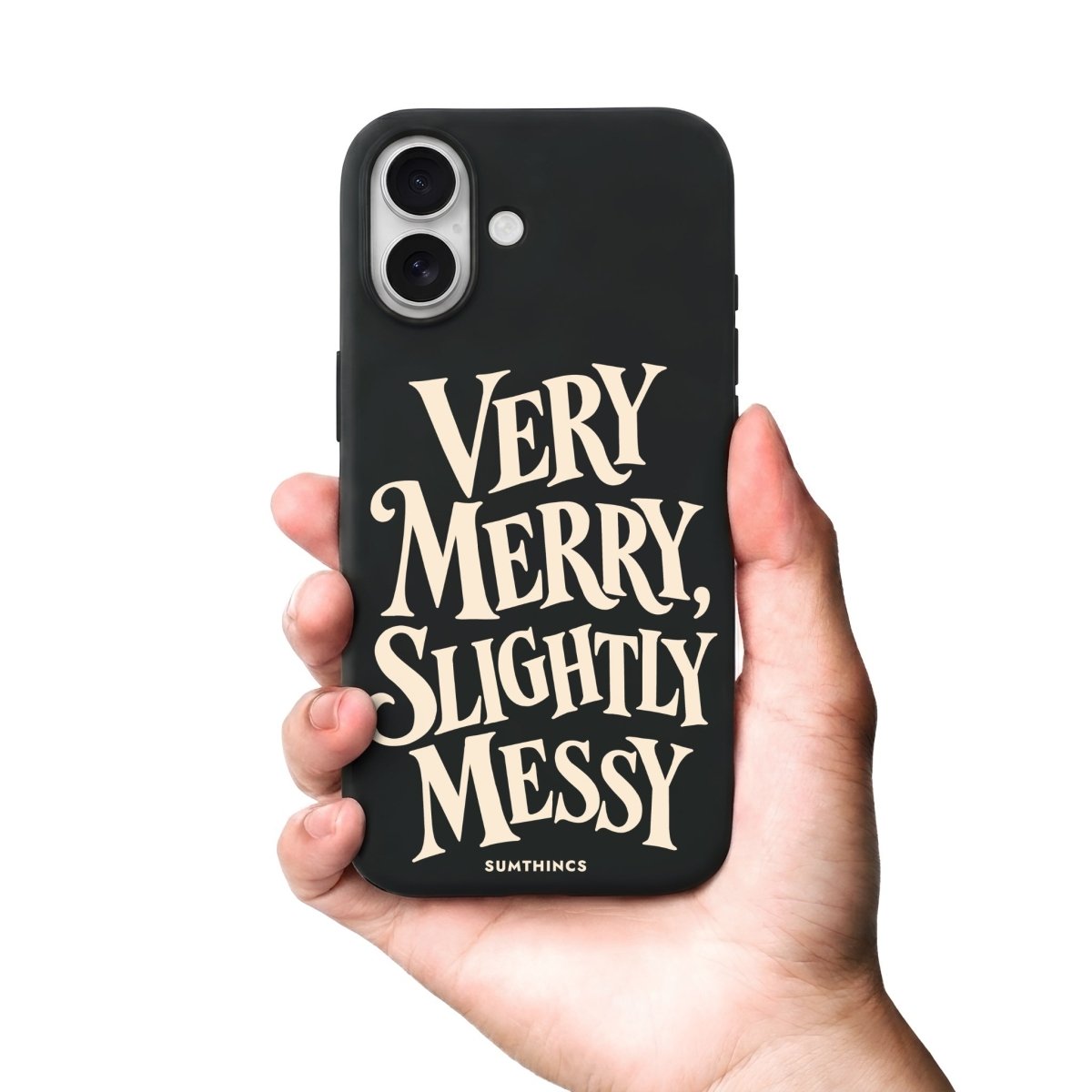 iPhone Messy Premium Telefon Kılıfı Bordo - Sumthincs