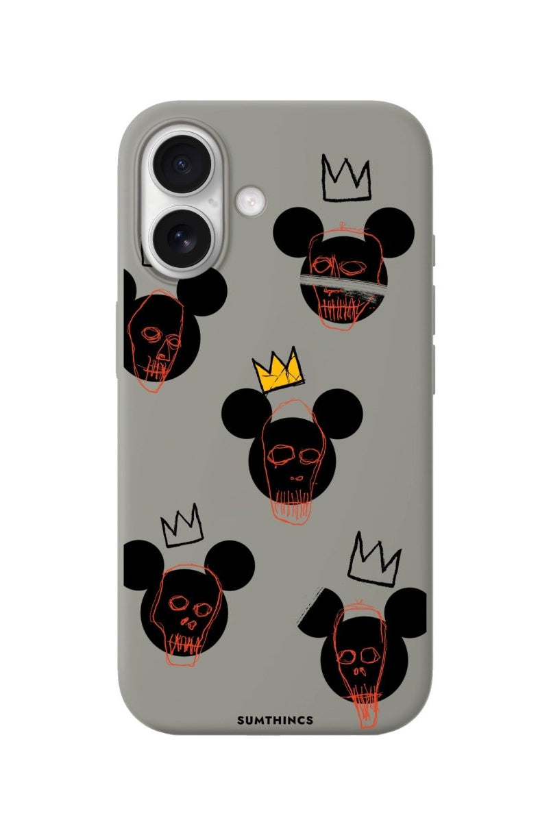 iPhone Mickeys Midnight Premium Telefon Kılıfı Gri - Sumthincs