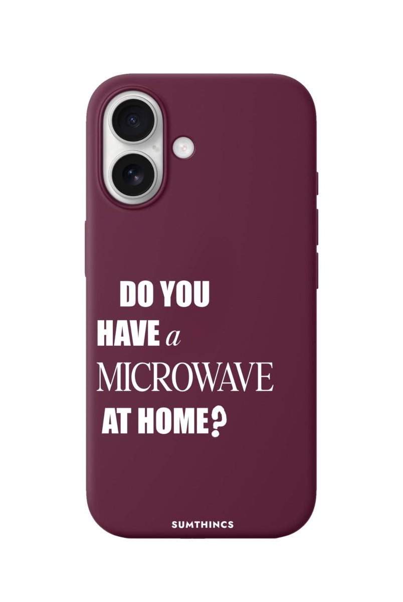 iPhone Microwave Premium Telefon Kılıfı Bordo - Sumthincs