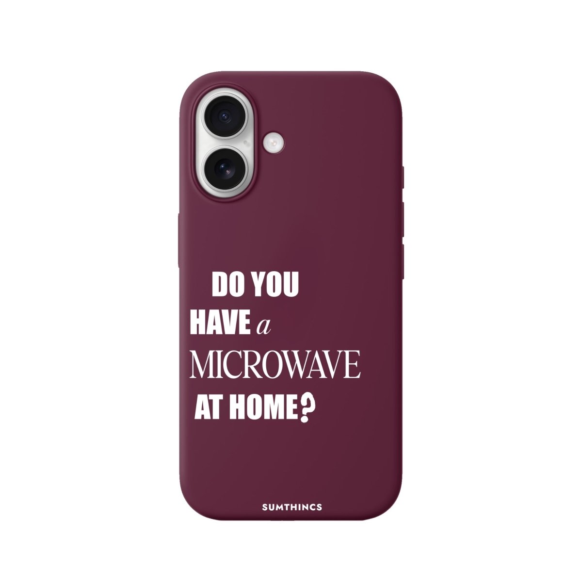 iPhone Microwave Premium Telefon Kılıfı Bordo - Sumthincs