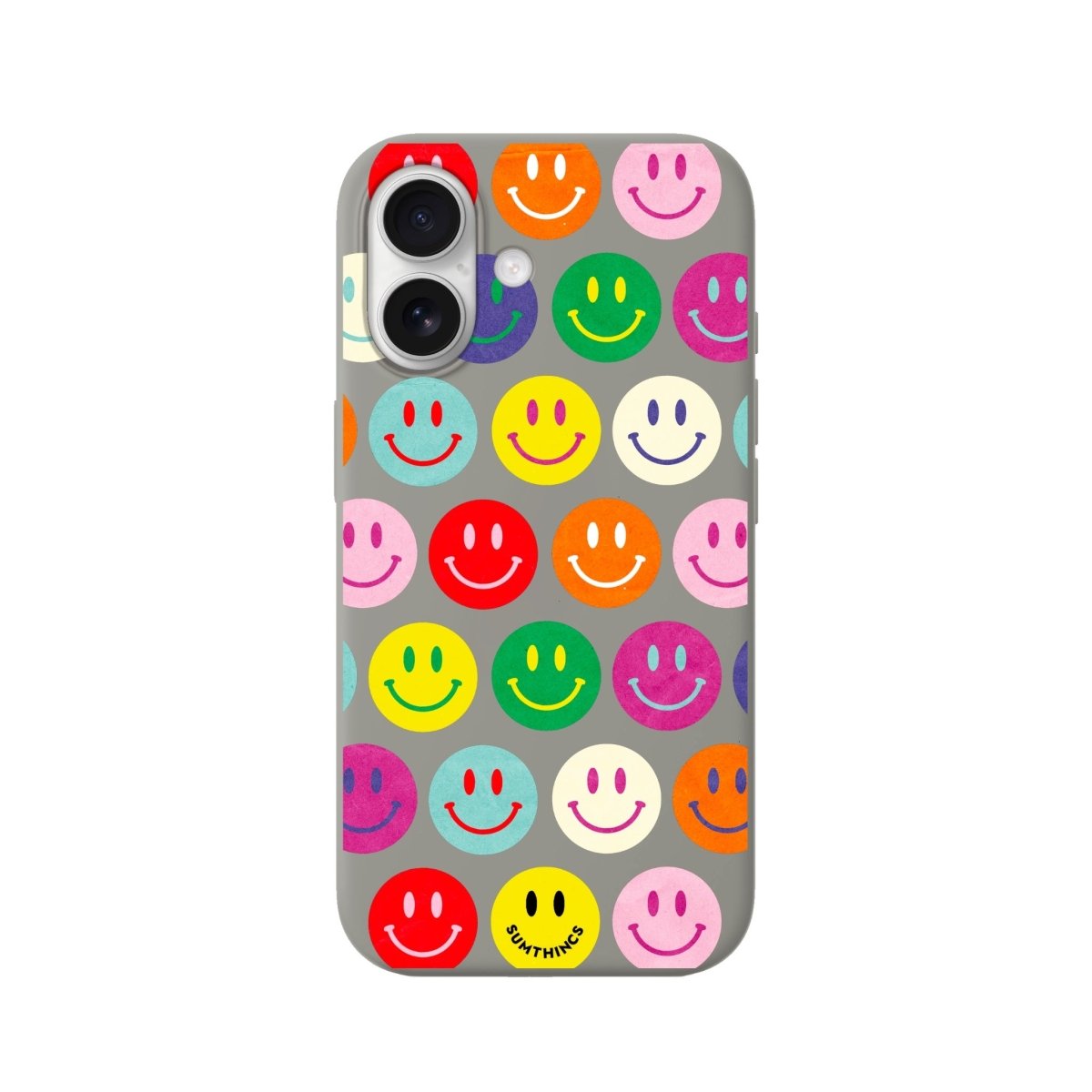 iPhone Miles Of Smiles Premium Telefon Kılıfı Gri - Sumthincs
