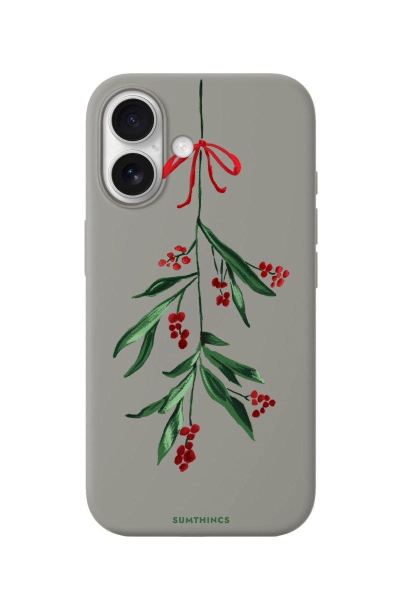 iPhone Mistletoe Premium Telefon Kılıfı Gri - Sumthincs