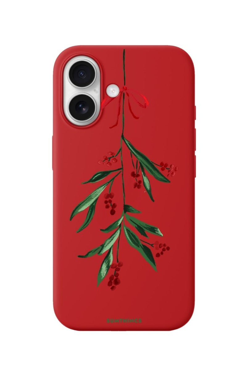 iPhone Mistletoe Premium Telefon Kılıfı Kırmızı - Sumthincs