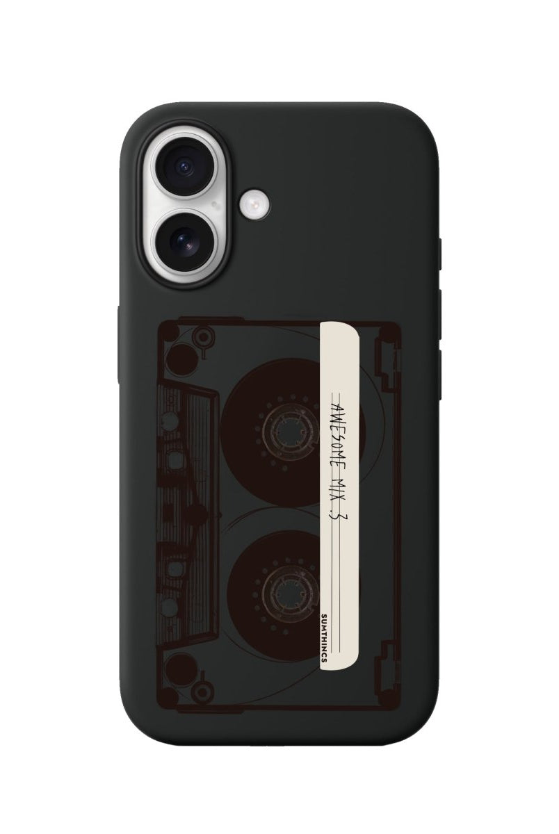 iPhone Mixtape Premium Telefon Kılıfı Siyah - Sumthincs