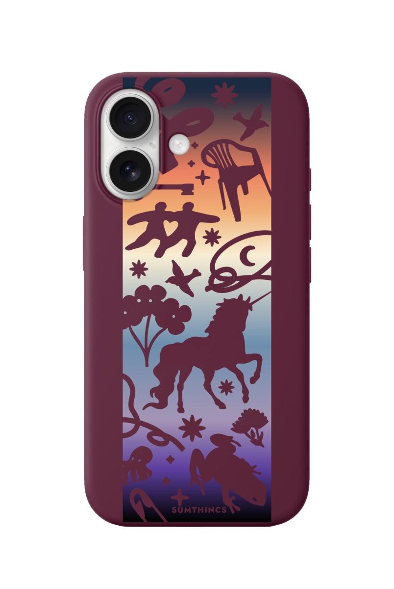 iPhone Mythic Premium Telefon Kılıfı Bordo - Sumthincs