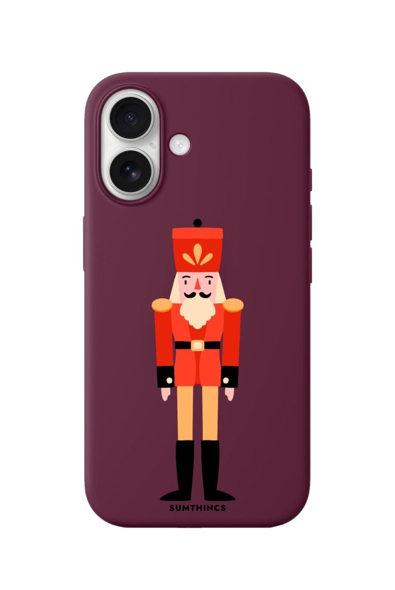 iPhone Nutcracker Premium Telefon Kılıfı Bordo - Sumthincs