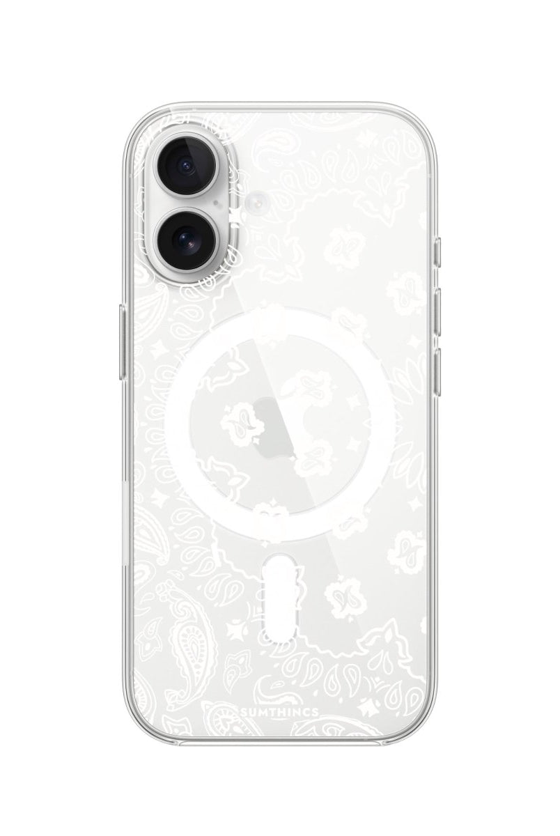 iPhone Paisley Clear Magsafe Telefon Kılıfı - Sumthincs