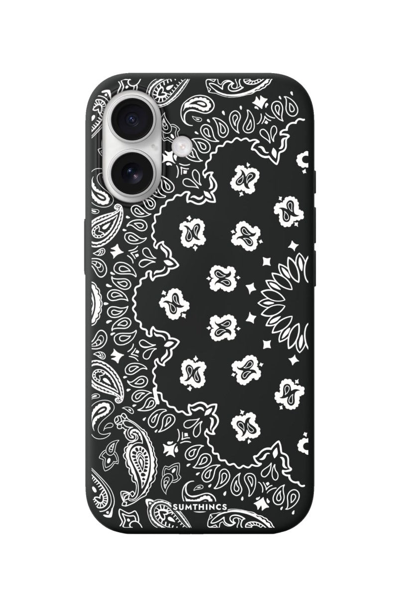 iPhone Paisley Premium Telefon Kılıfı Siyah - Sumthincs