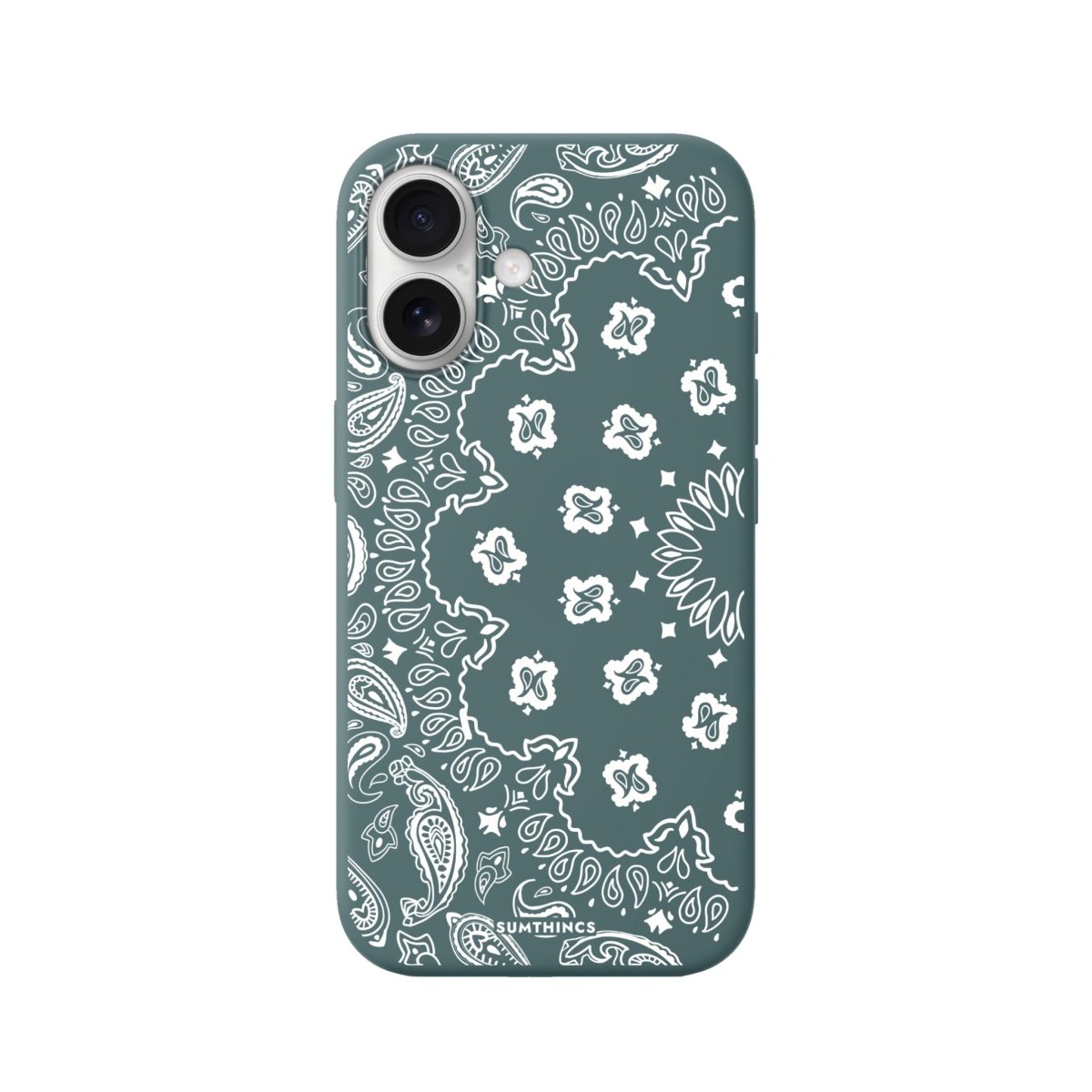 iPhone Paisley Premium Telefon Kılıfı Kaktüs Yeşili - Sumthincs