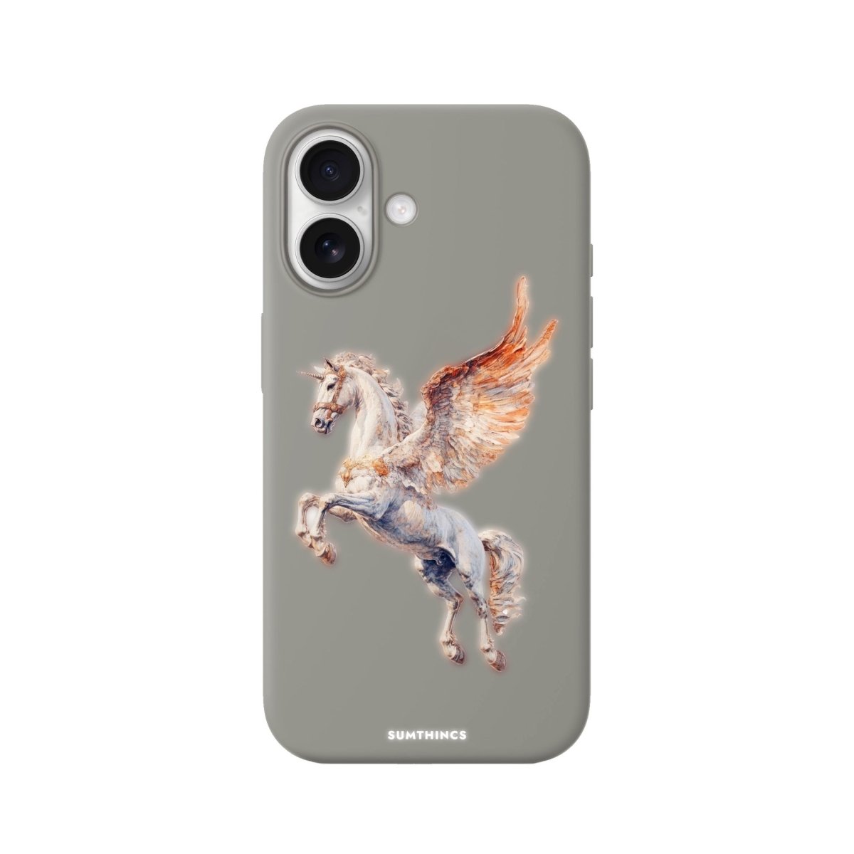 iPhone Pegasus Premium Telefon Kılıfı Gri - Sumthincs
