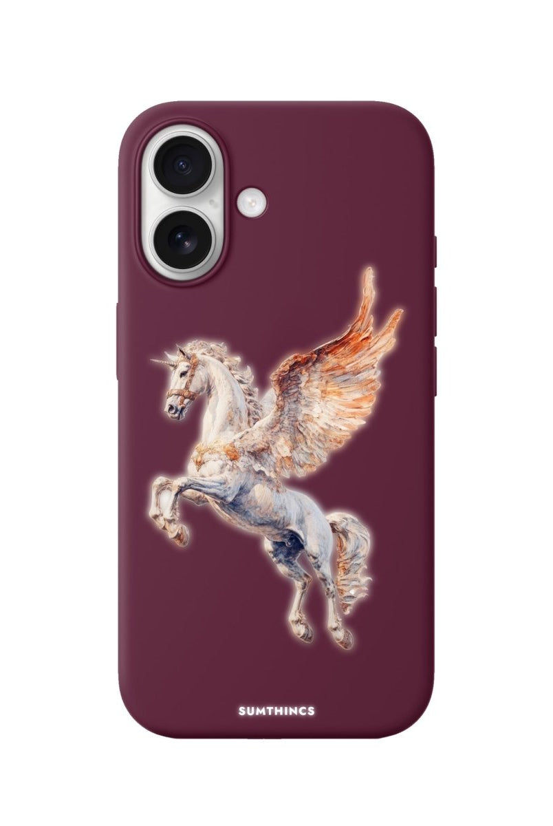 iPhone Pegasus Premium Telefon Kılıfı Bordo - Sumthincs