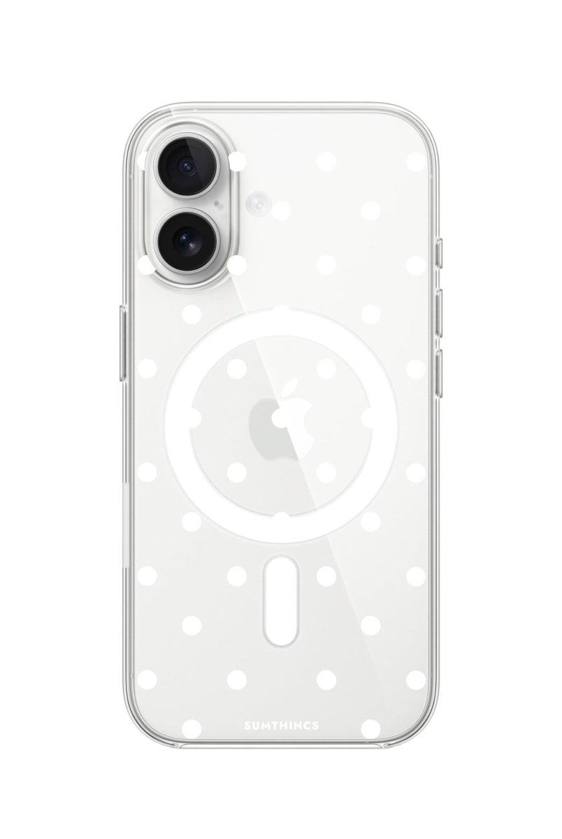 iPhone Polka Dots Clear Magsafe Telefon Kılıfı - Sumthincs