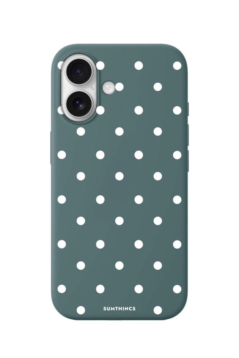 iPhone Polka Dots Premium Telefon Kılıfı Kaktüs Yeşili - Sumthincs