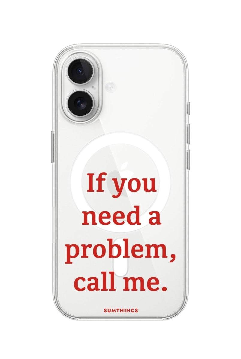 iPhone Problem Clear Magsafe Telefon Kılıfı - Sumthincs