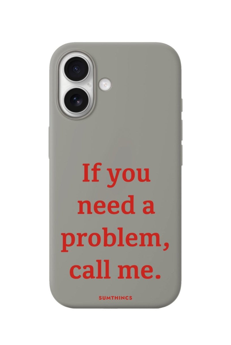 iPhone Problem Premium Telefon Kılıfı Gri - Sumthincs