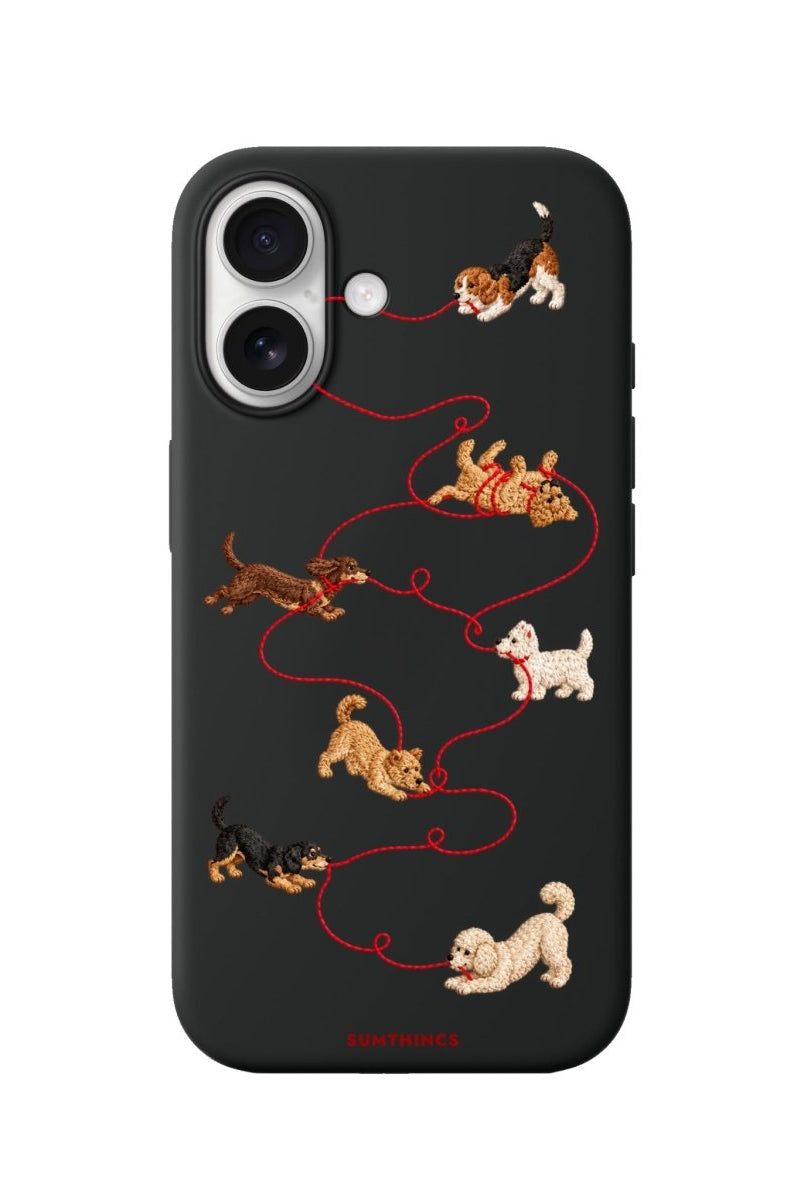 iPhone Puppy Premium Telefon Kılıfı Siyah - Sumthincs