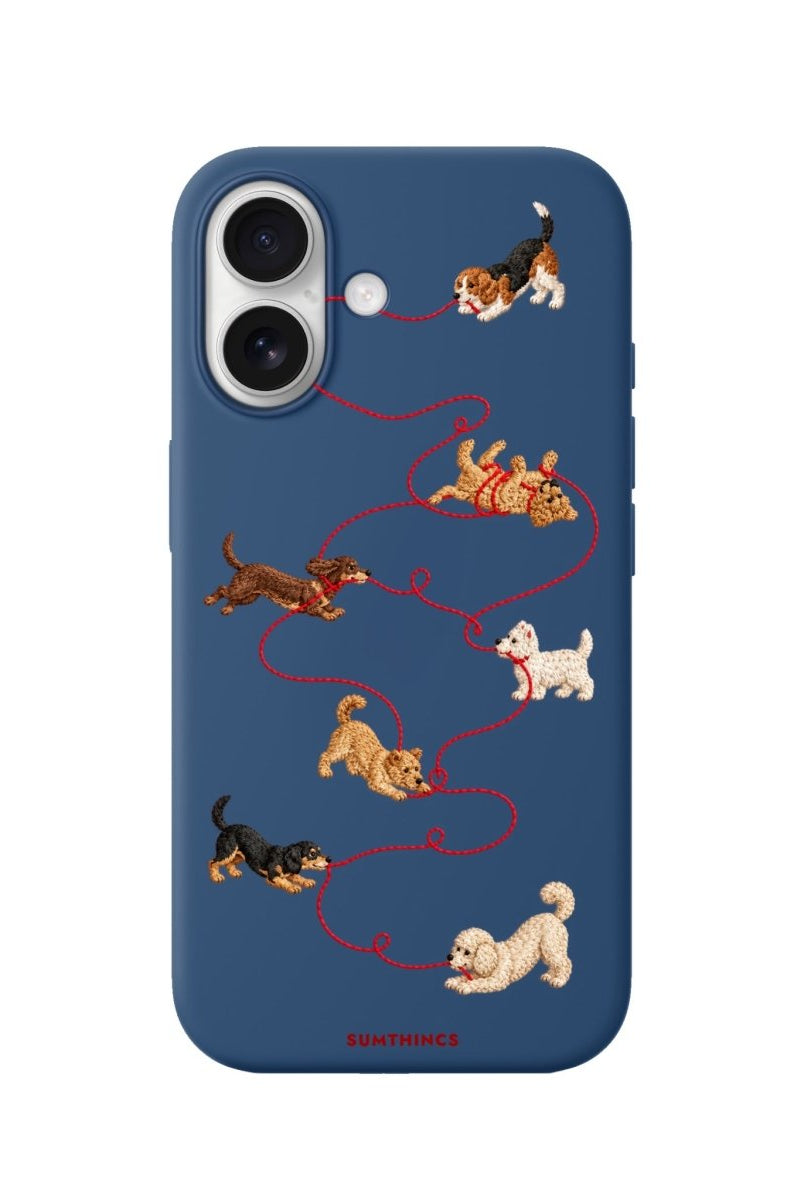 iPhone Puppy Premium Telefon Kılıfı Pasifik Mavi - Sumthincs