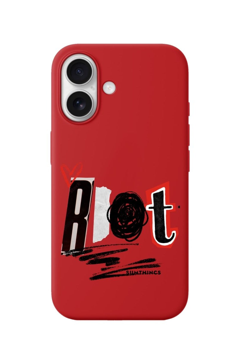iPhone Rebel Premium Telefon Kılıfı Kırmızı - Sumthincs