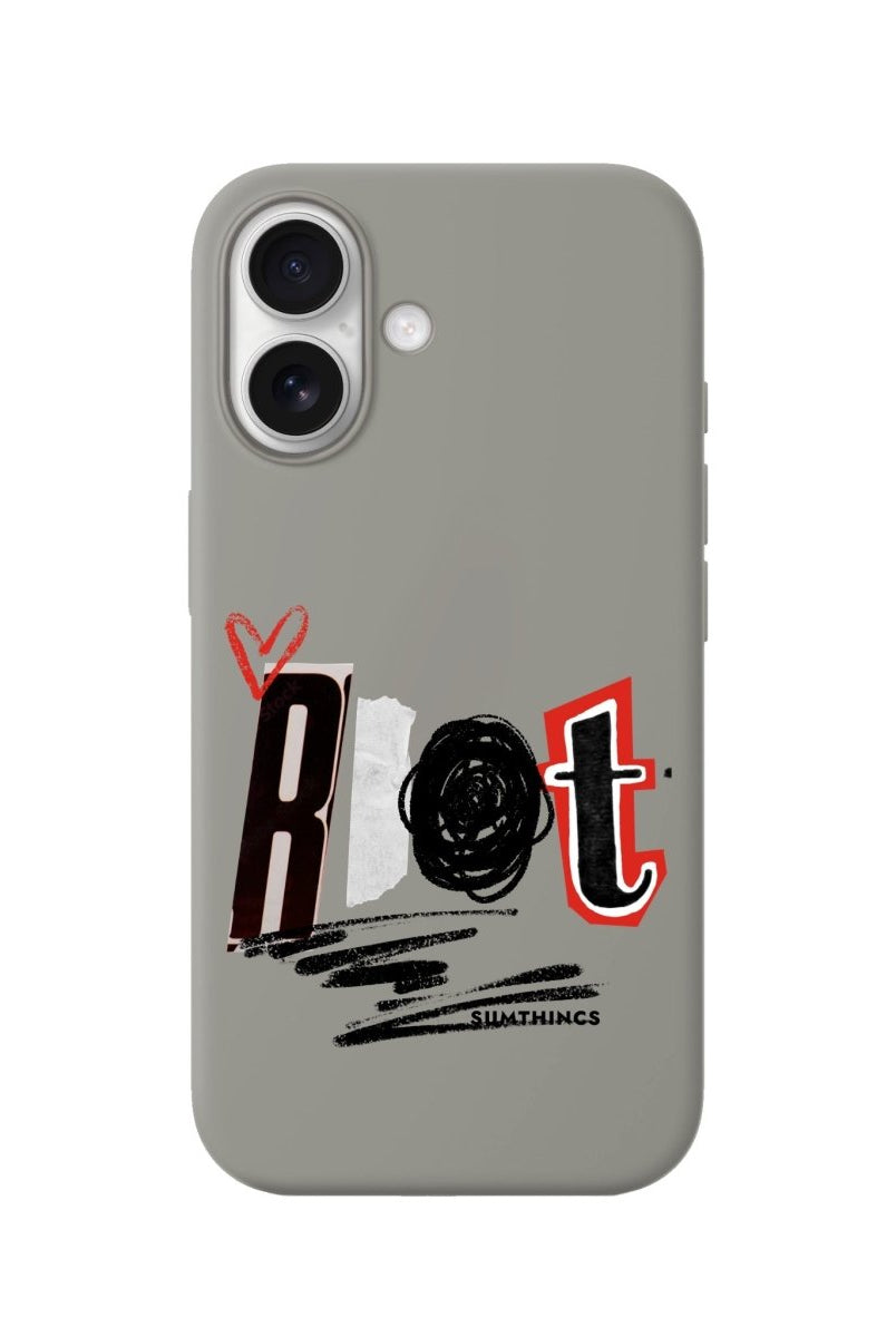 iPhone Rebel Premium Telefon Kılıfı Gri - Sumthincs