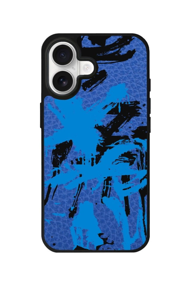 iPhone Rush Leather Deri Telefon Kılıfı Mavi - Sumthincs