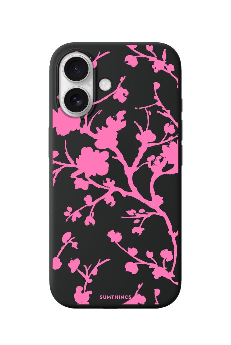 iPhone Sakura Premium Telefon Kılıfı Siyah - Sumthincs