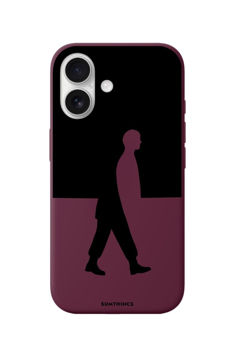 iPhone Silhouette Premium Telefon Kılıfı Bordo - Sumthincs