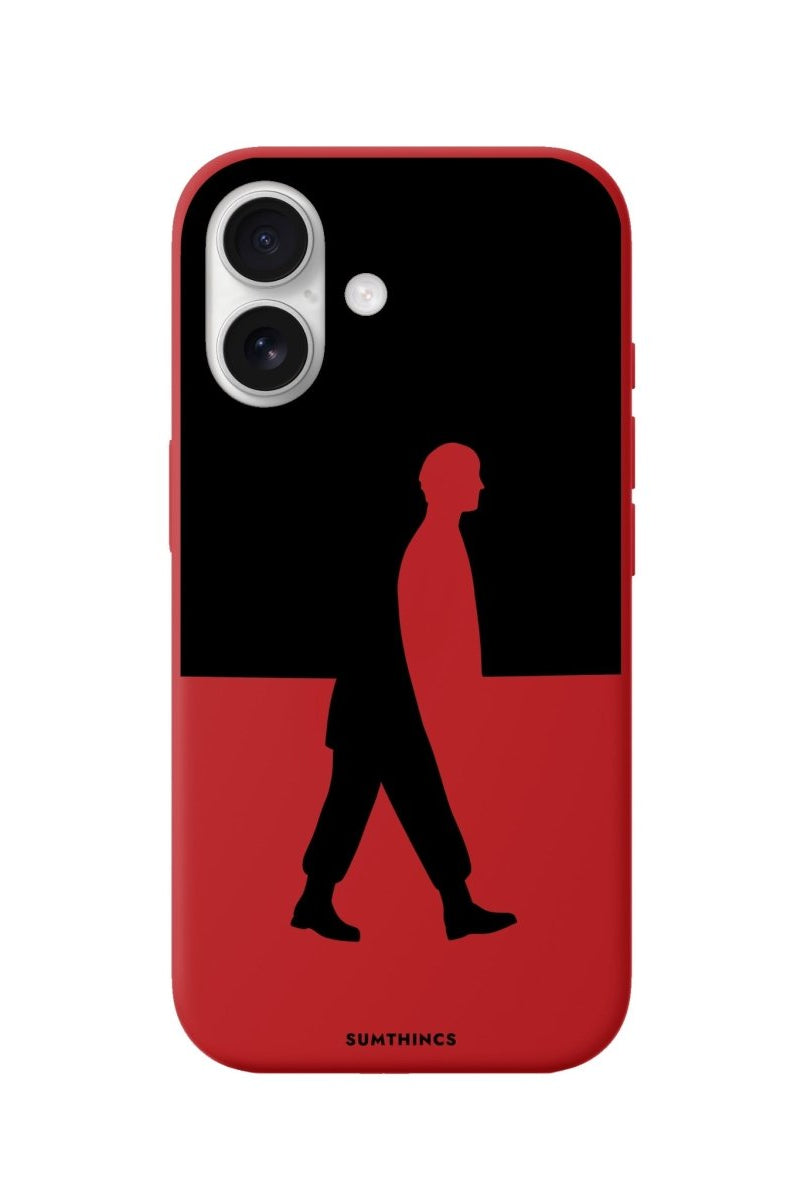 iPhone Silhouette Premium Telefon Kılıfı Kırmızı - Sumthincs