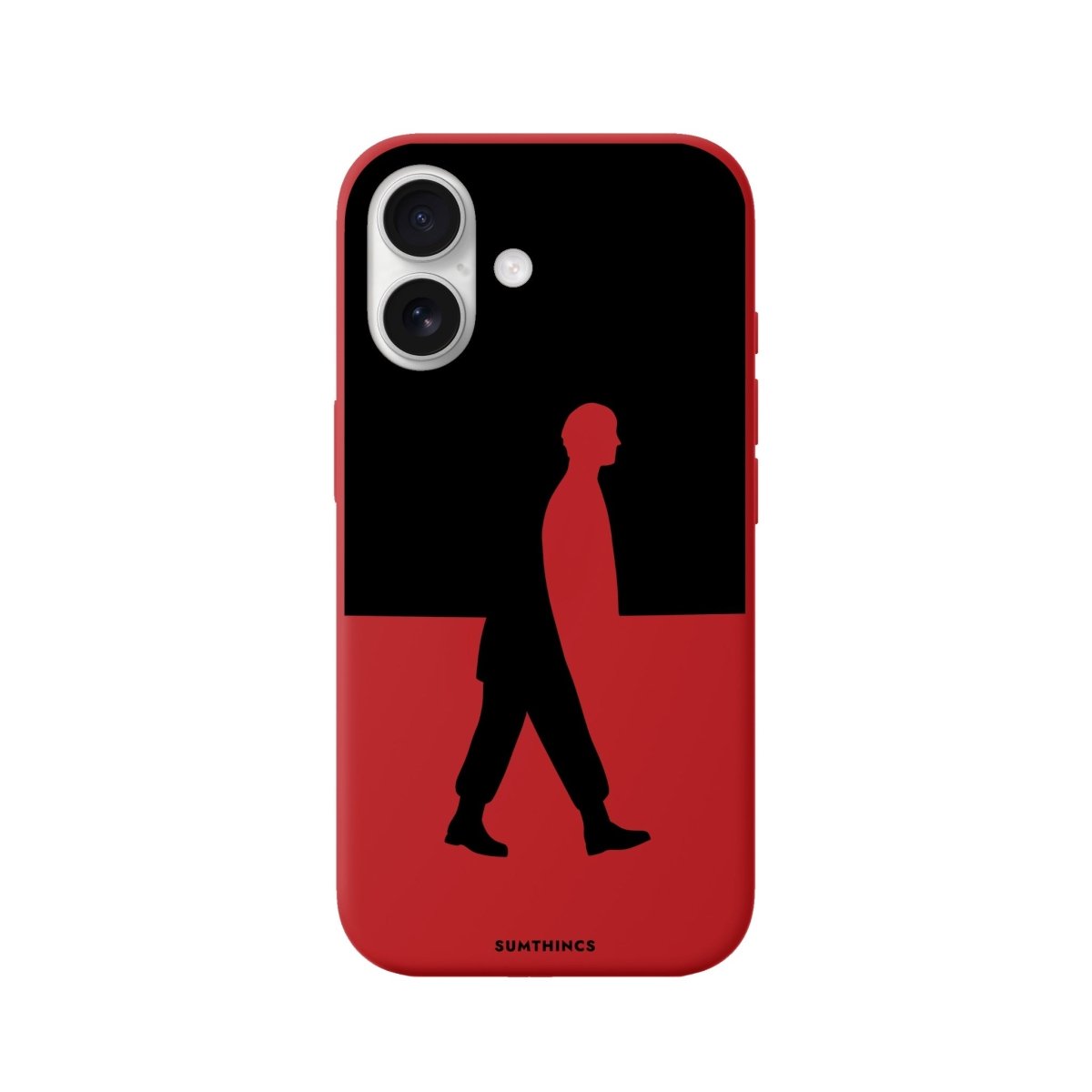 iPhone Silhouette Premium Telefon Kılıfı Kırmızı - Sumthincs