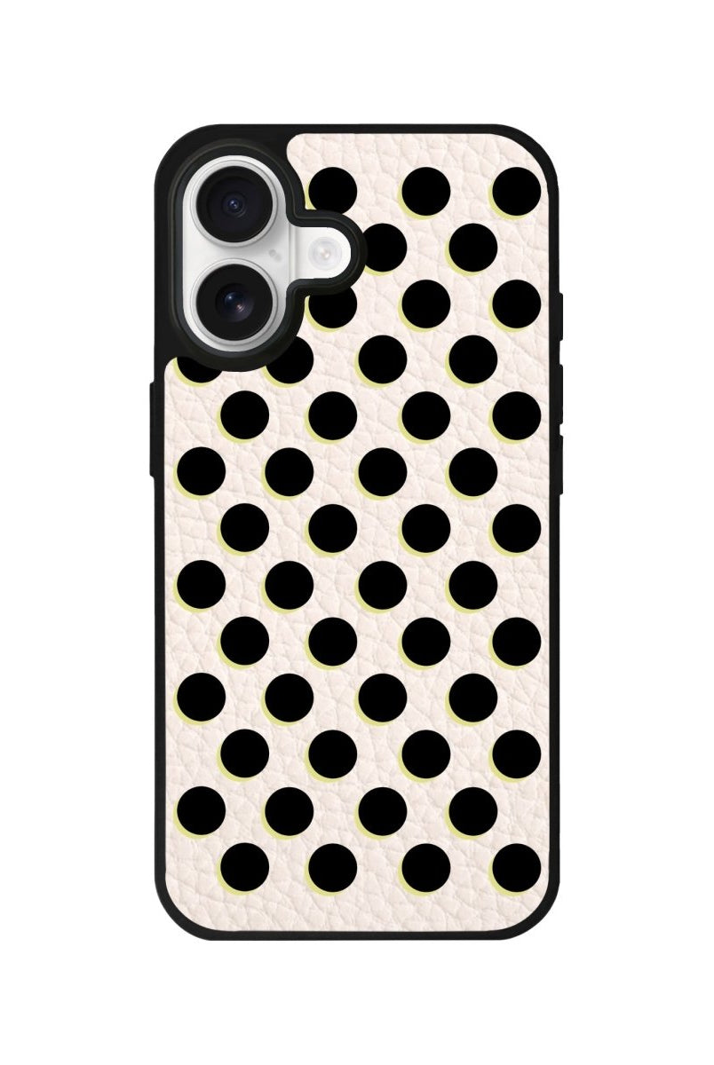 iPhone Solar Eclipse Leather Deri Telefon Kılıfı Bej - Sumthincs