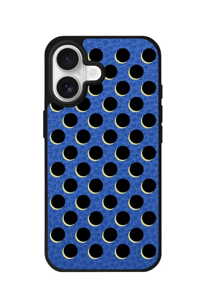 iPhone Solar Eclipse Leather Deri Telefon Kılıfı Mavi - Sumthincs