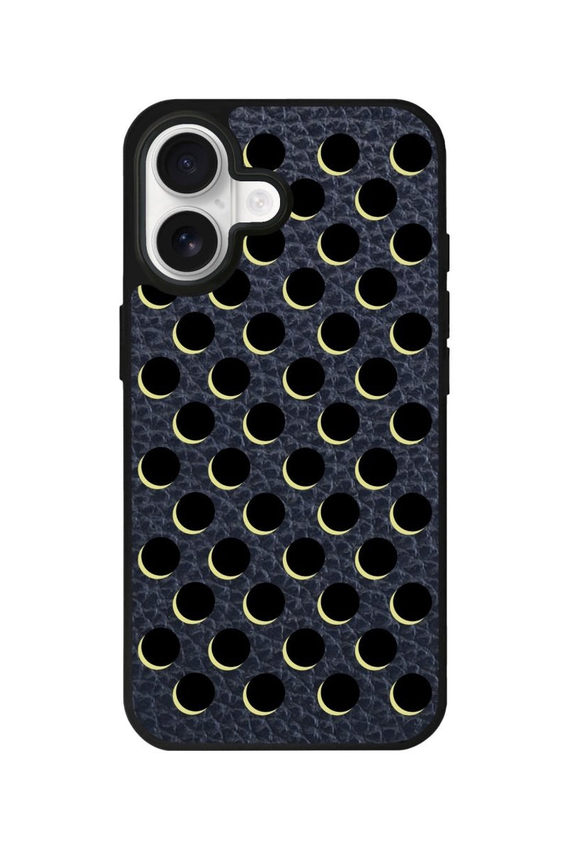 iPhone Solar Eclipse Leather Deri Telefon Kılıfı Pasifik Mavi - Sumthincs