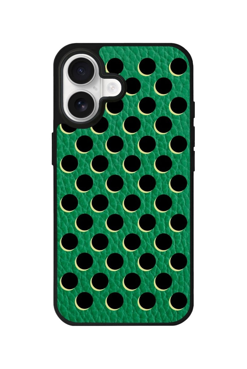 iPhone Solar Eclipse Leather Deri Telefon Kılıfı Yeşil - Sumthincs