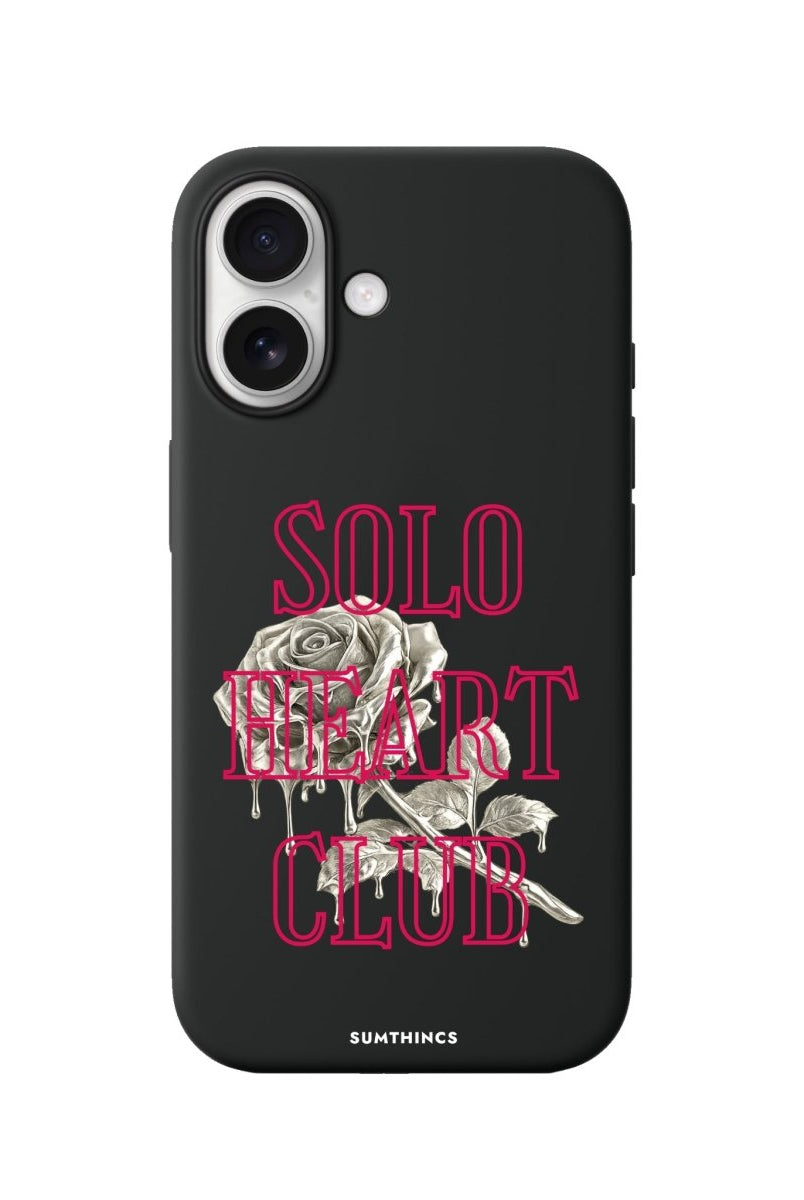 iPhone Solo Heart Club Premium Telefon Kılıfı Siyah - Sumthincs