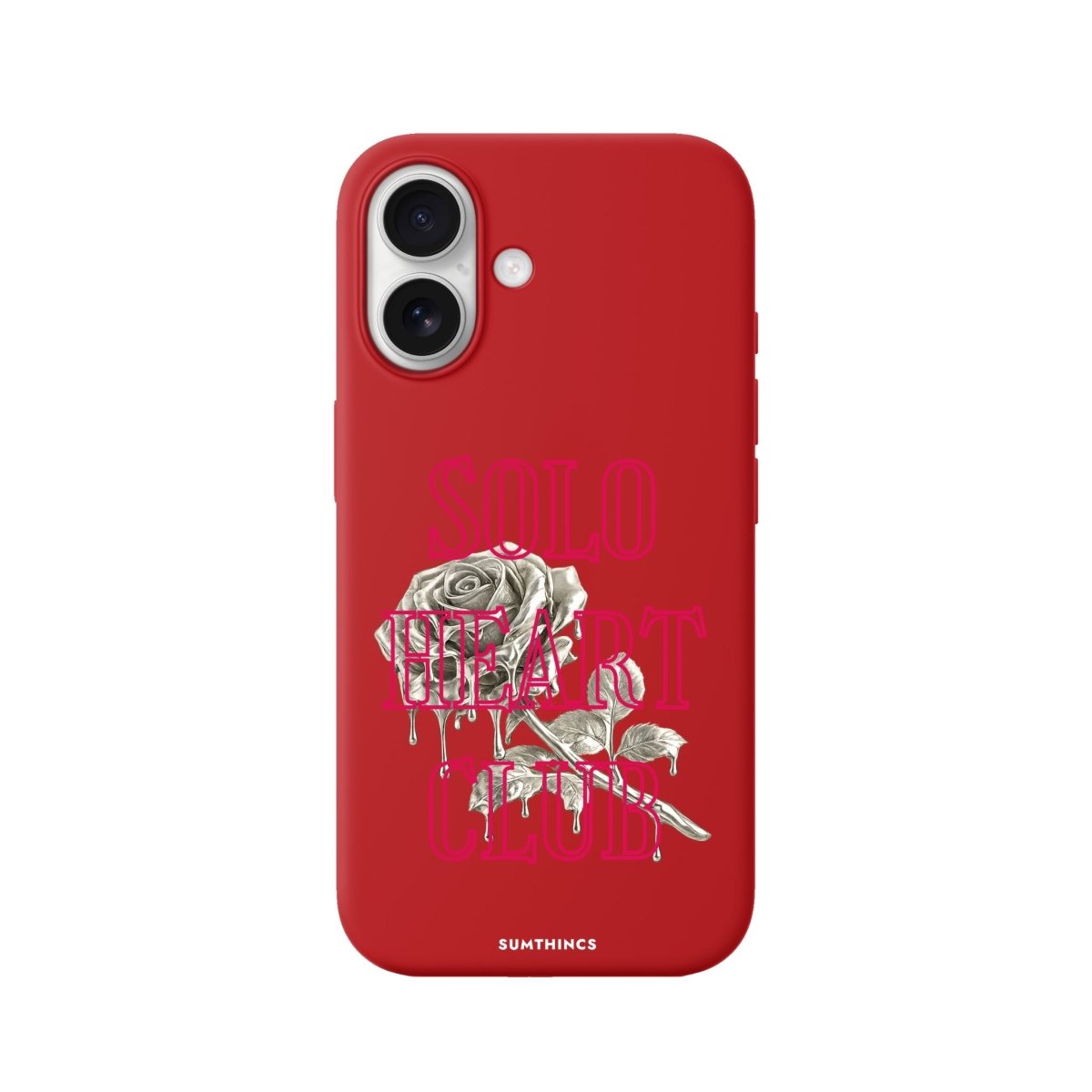 iPhone Solo Heart Club Premium Telefon Kılıfı Kırmızı - Sumthincs