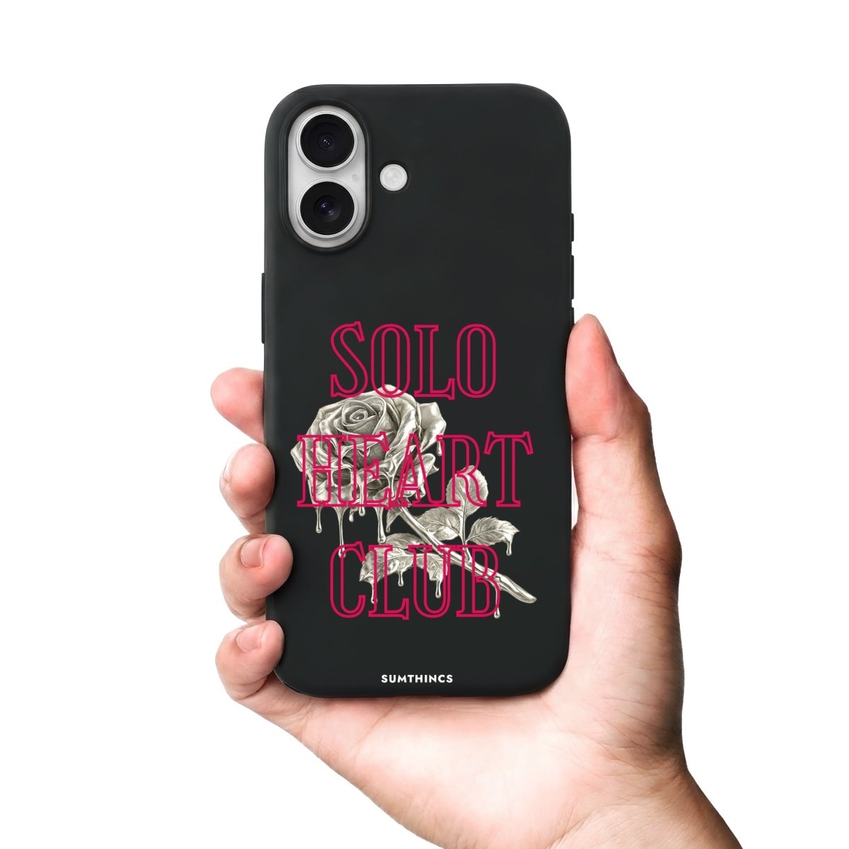 iPhone Solo Heart Club Premium Telefon Kılıfı Bordo - Sumthincs