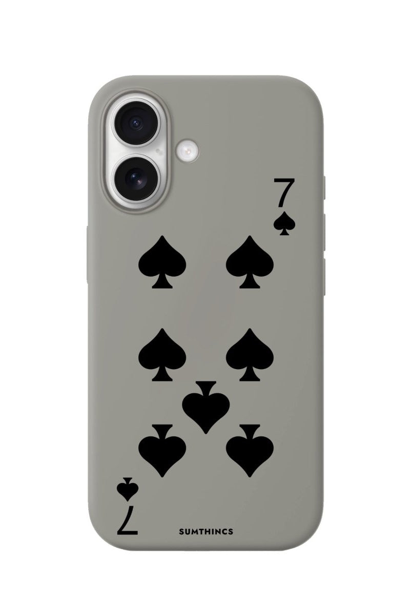 iPhone Spade7 Premium Telefon Kılıfı Gri - Sumthincs