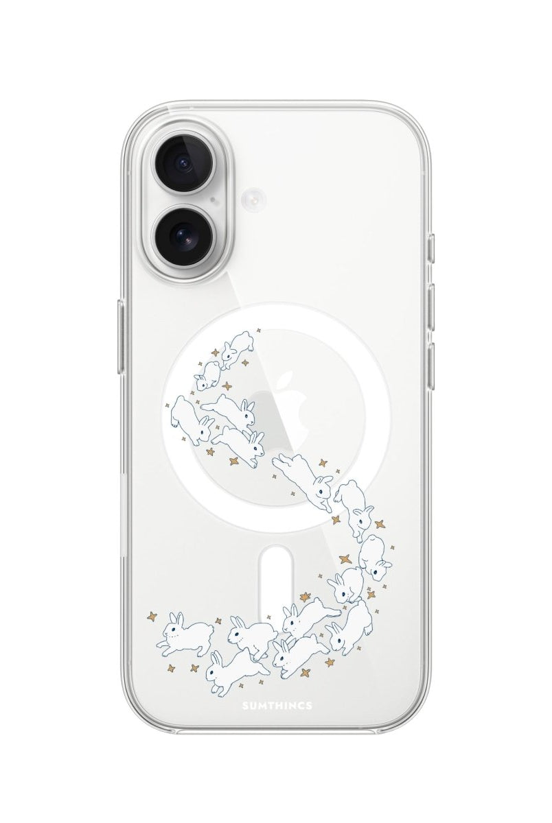 iPhone Starry Bunnies Clear Magsafe Telefon Kılıfı - Sumthincs