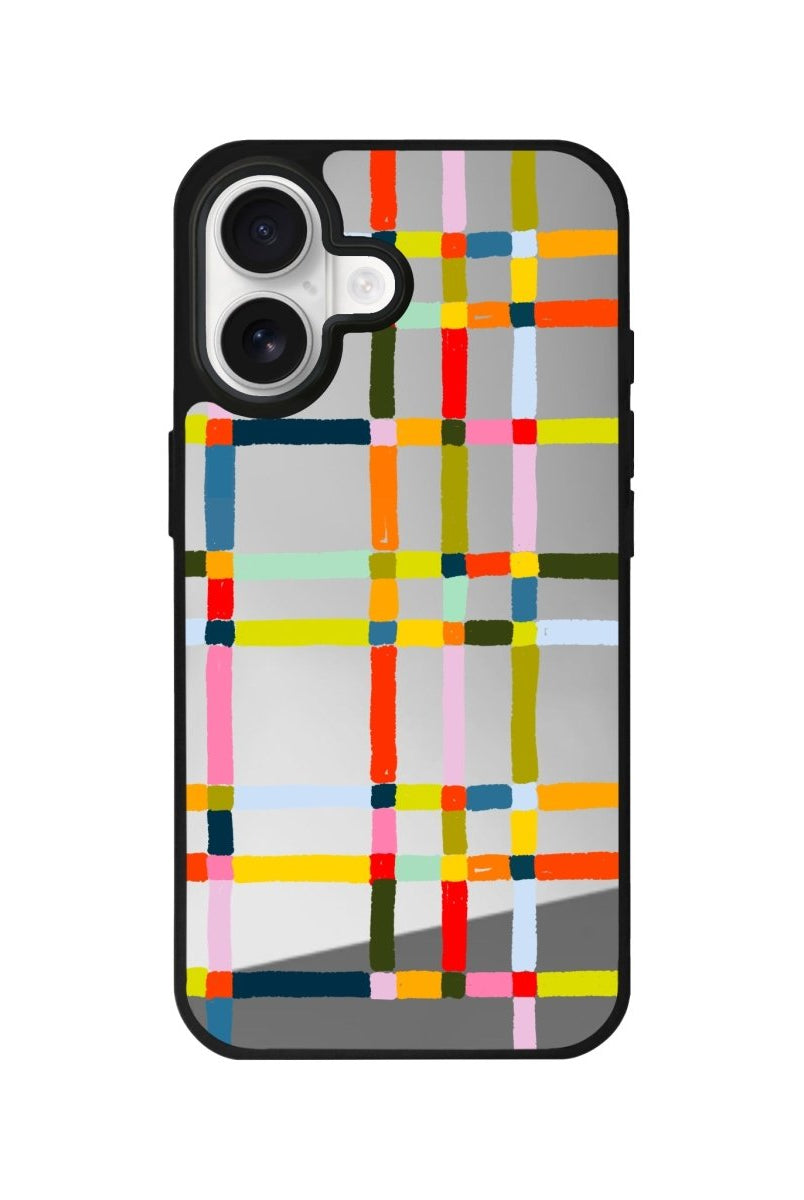 iPhone Sunny Stripes Mirror Aynalı Telefon Kılıfı - Sumthincs