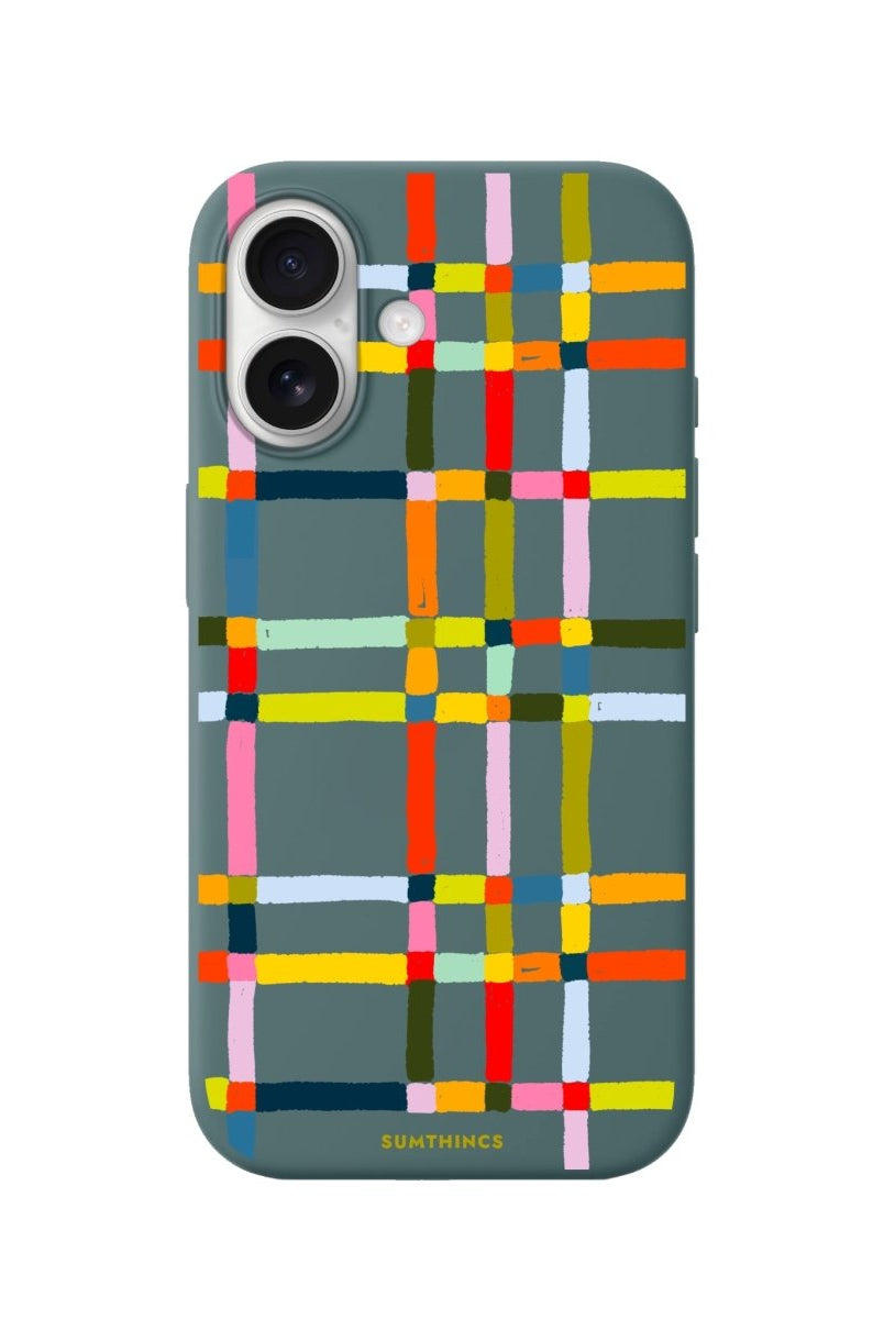 iPhone Sunny Stripes Premium Telefon Kılıfı Kaktüs Yeşili - Sumthincs